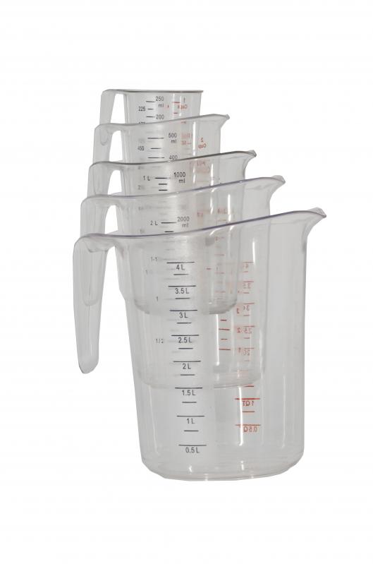 Clear Polycarbonate Measuring Cups - 5 pcs / set